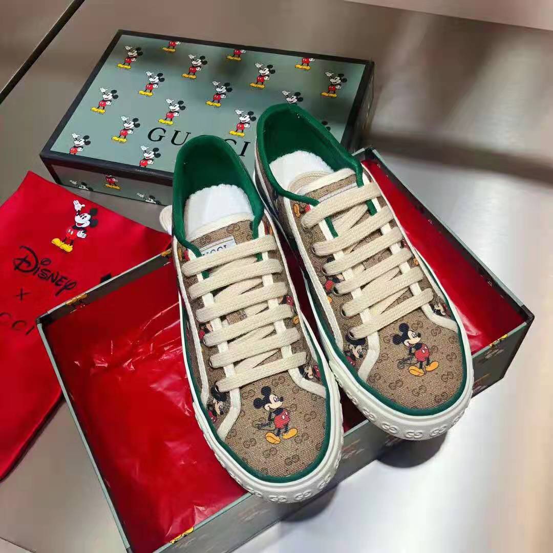 G*u*i gg unisex disney x G*u*i tennis 1977 sneaker web gg canvas mickey mouse