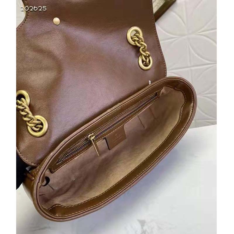 G*u*i gg women gg marmont small matelassé shoulder bag-brown