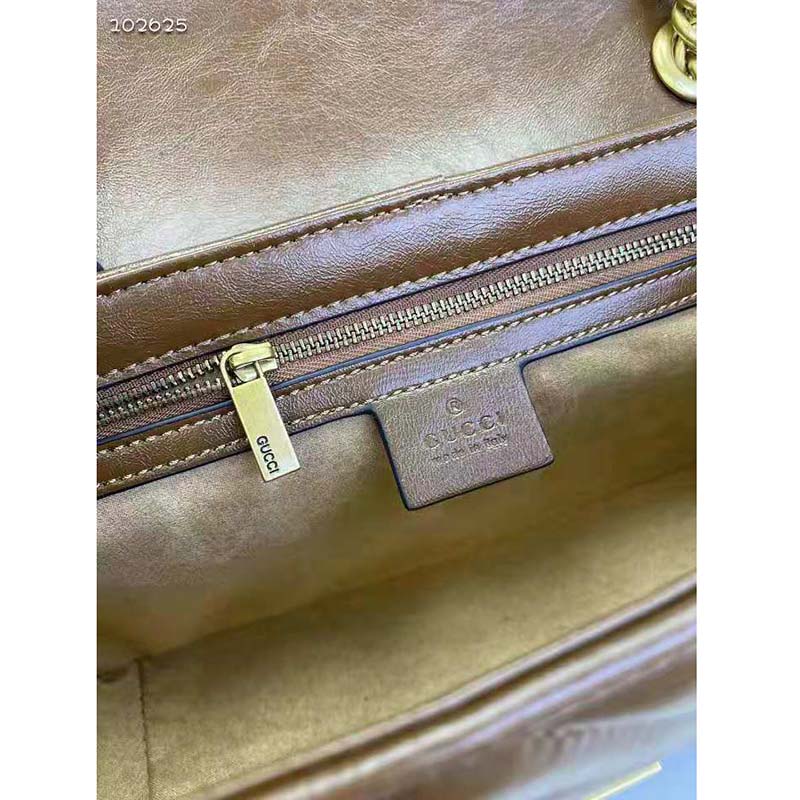 G*u*i gg women gg marmont small matelassé shoulder bag-brown