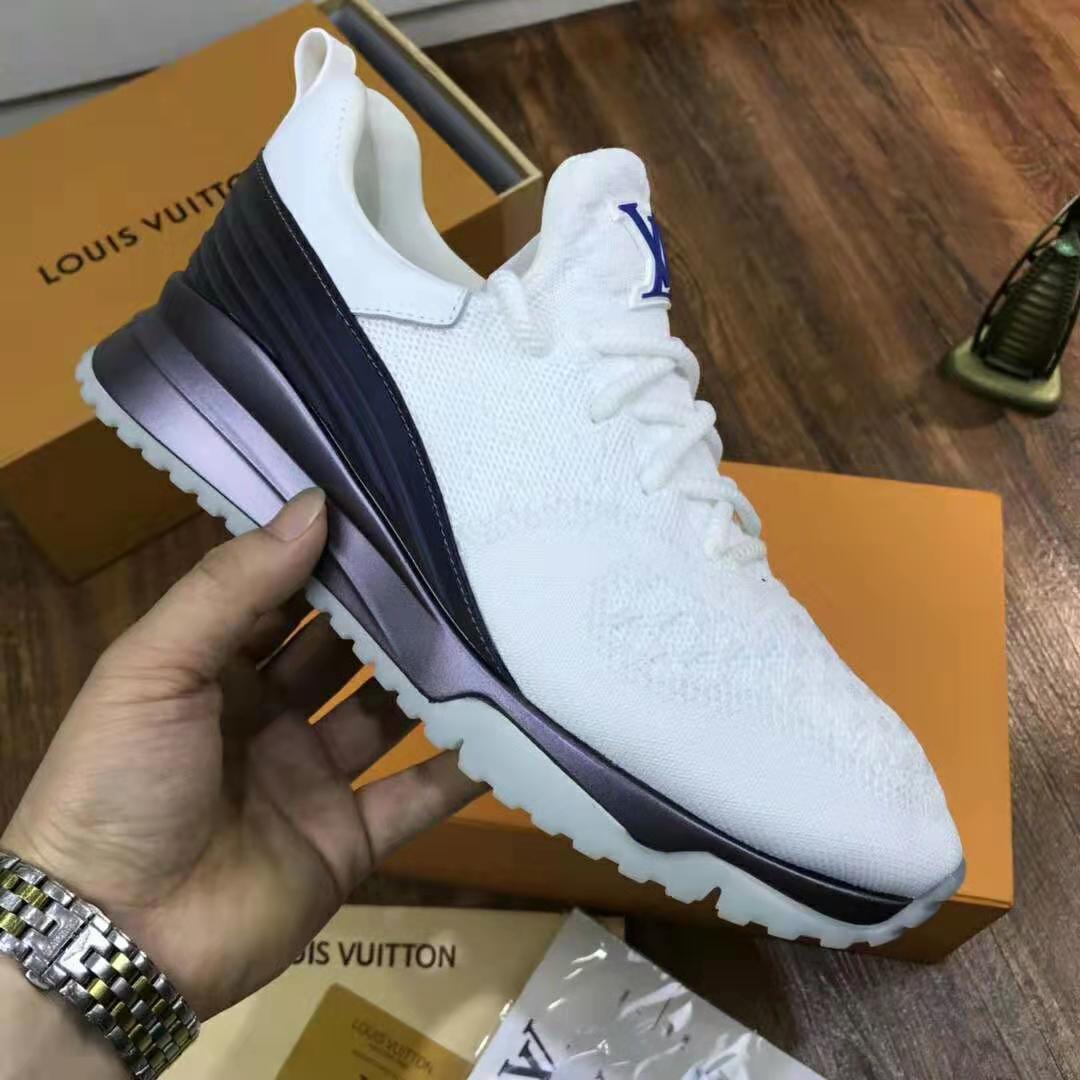 Louis Vuitton Unisex V.N.R (Vuitton New Runner) Sneaker Technical Knit-White
