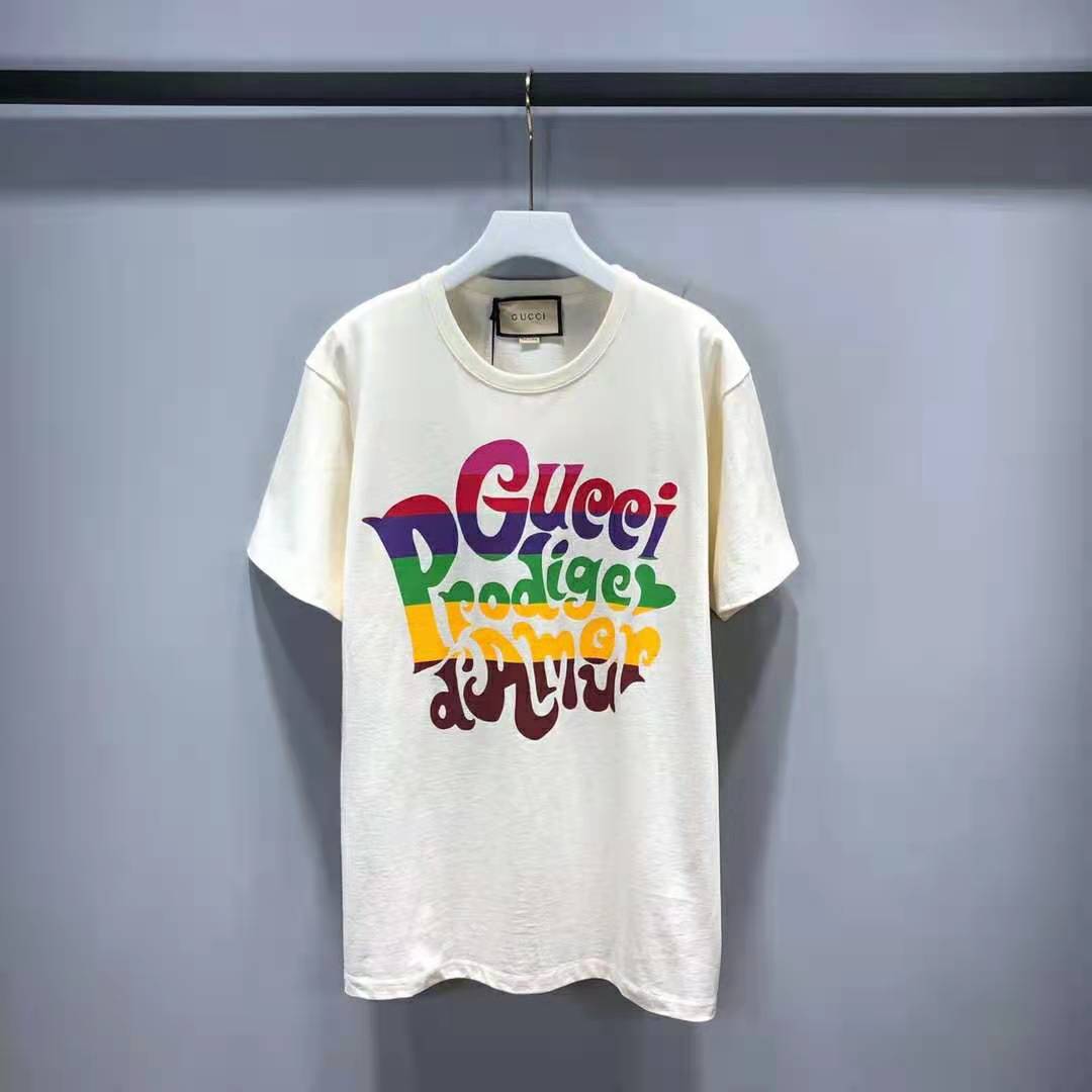 G*u*i men G*u*i prodige d’amour print t-shirt cotton crewneck oversize fit