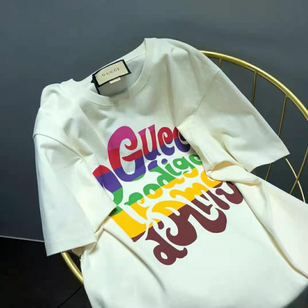 G*u*i men G*u*i prodige d’amour print t-shirt cotton crewneck oversize fit