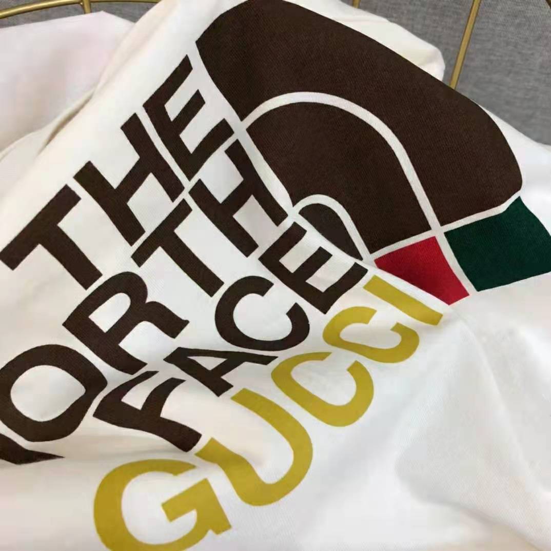 G*u*i men the north face x G*u*i cotton t-shirt crewneck jersey oversize fit