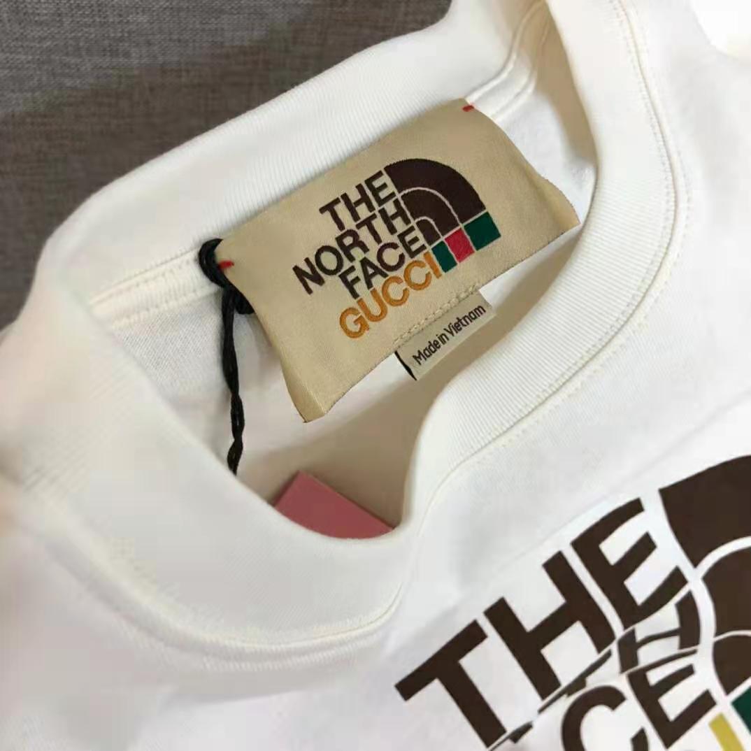 G*u*i men the north face x G*u*i cotton t-shirt crewneck jersey oversize fit