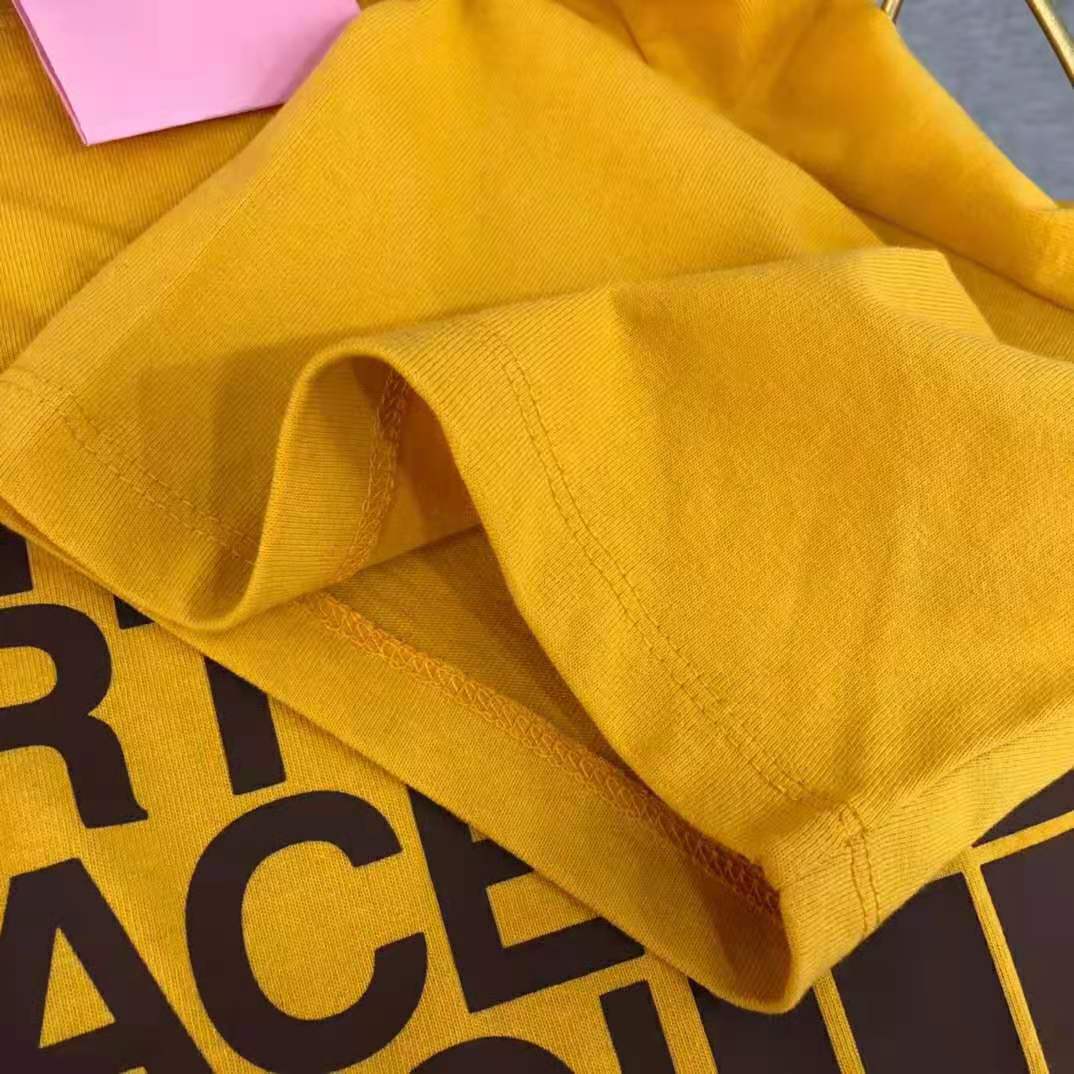 G*u*i men the north face x G*u*i oversize t-shirt cotton jersey crewneck-yellow