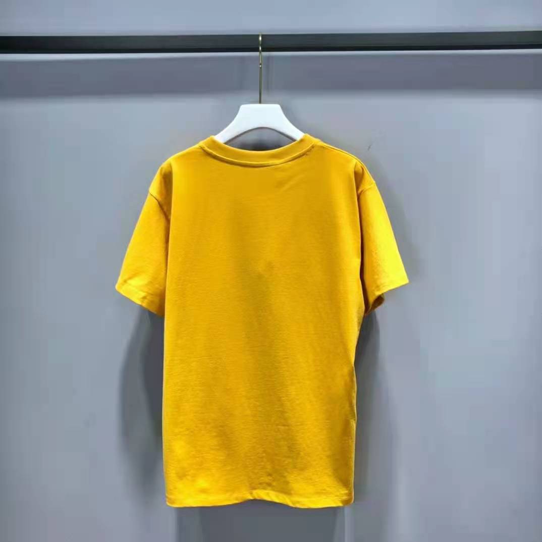 G*u*i men the north face x G*u*i oversize t-shirt cotton jersey crewneck-yellow