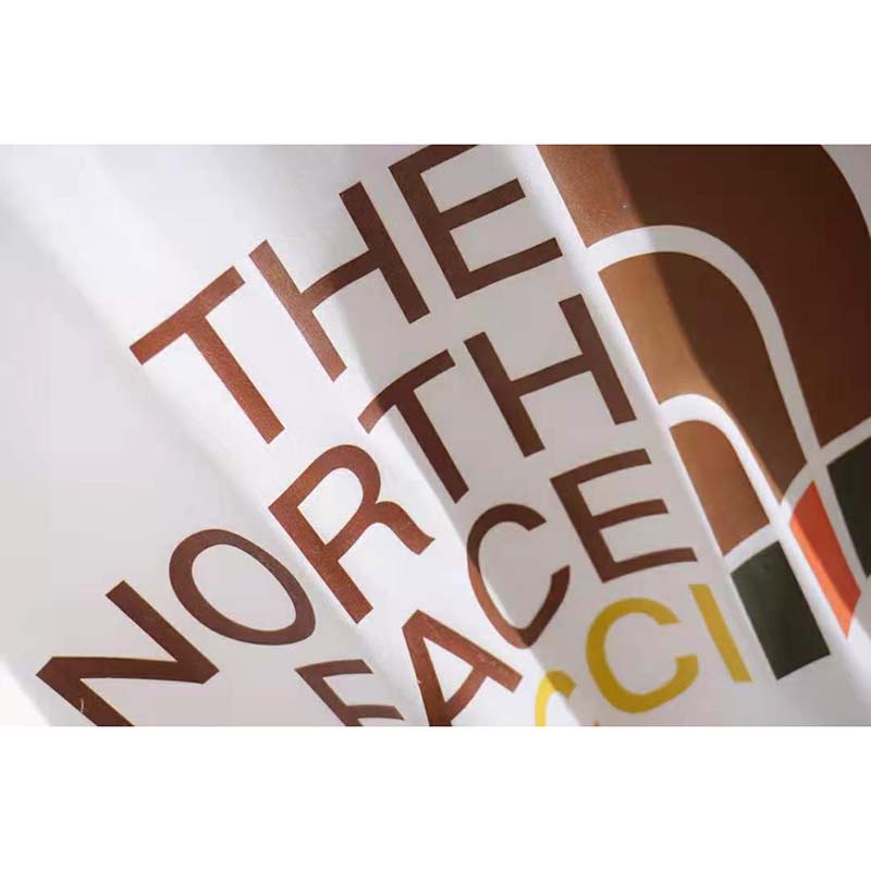 G*u*i men the north face x G*u*i print cotton t-shirt jersey crewneck short sleeves