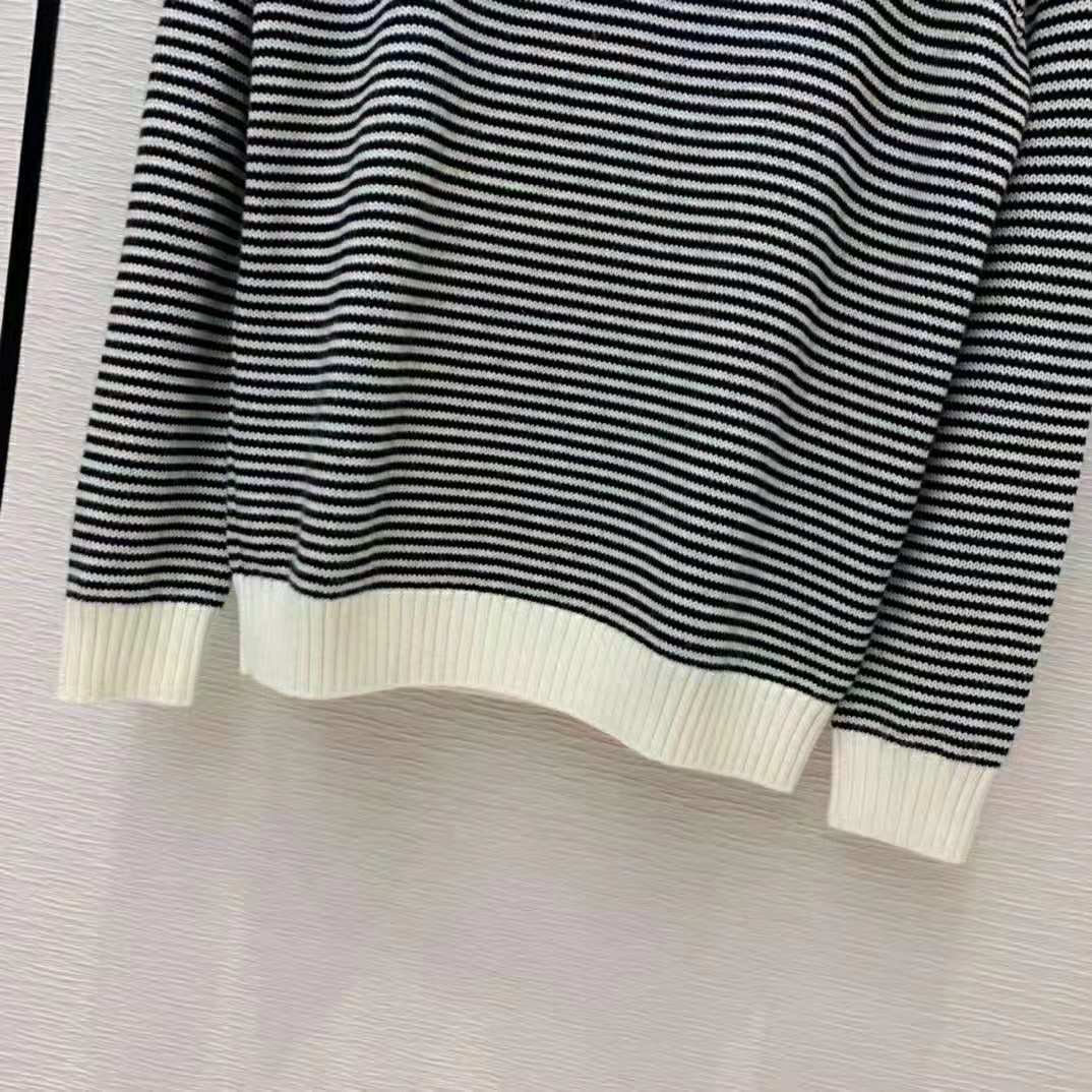 G*u*i women disney x G*u*i donald duck striped wool sweater cashmere crewneck