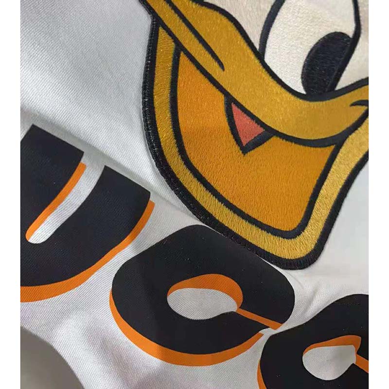 G*u*i men disney x G*u*i donald duck t-shirt cotton jersey crewneck oversize fit-white