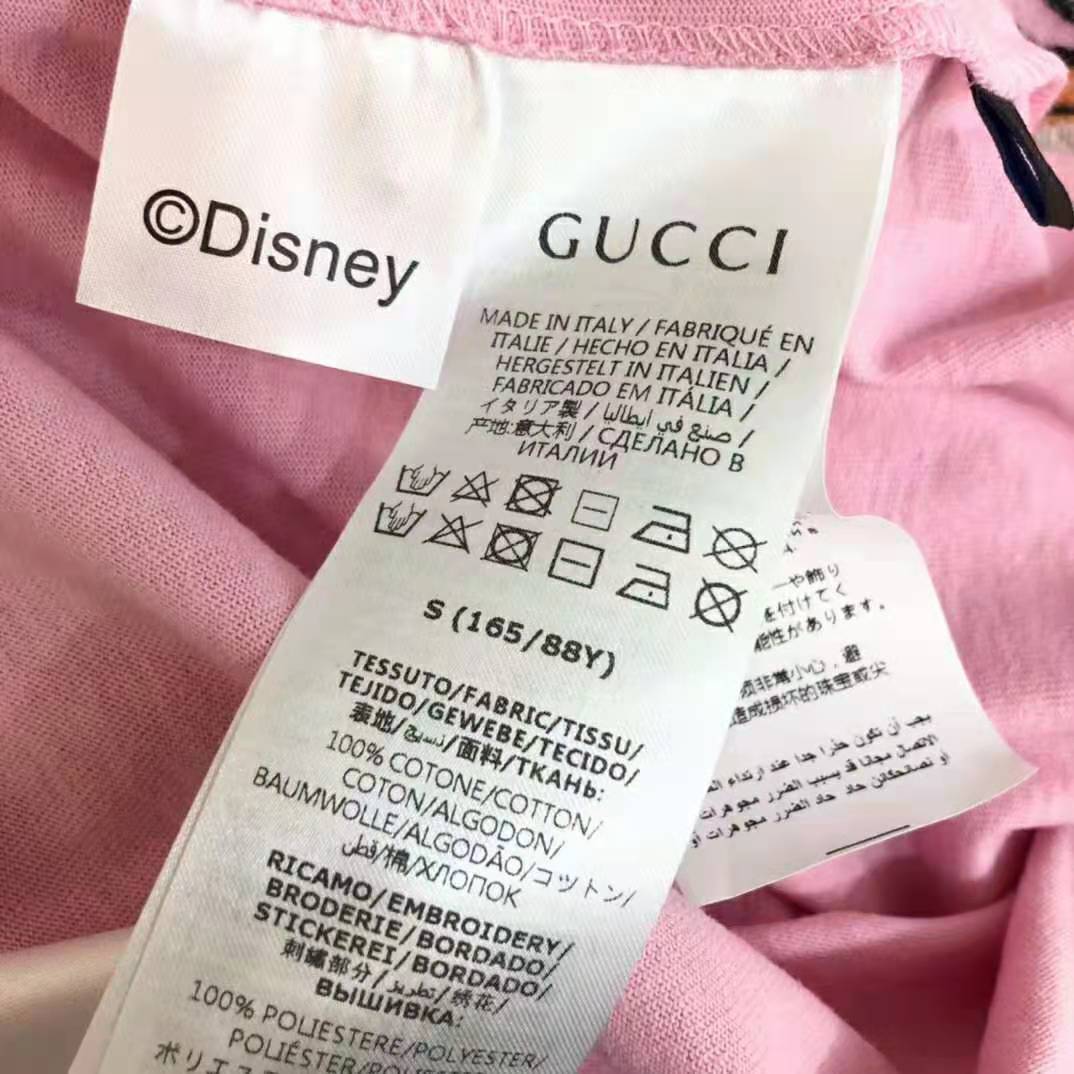 G*u*i women disney x G*u*i donald duck t-shirt cotton jersey crewneck short sleeves-pink