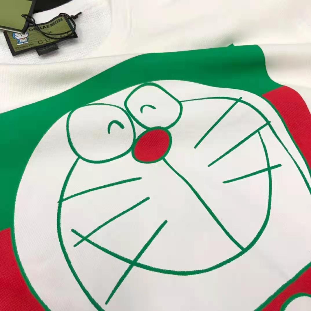 G*u*i women doraemon x G*u*i cotton sweatshirt cotton jersey crewneck oversized fit