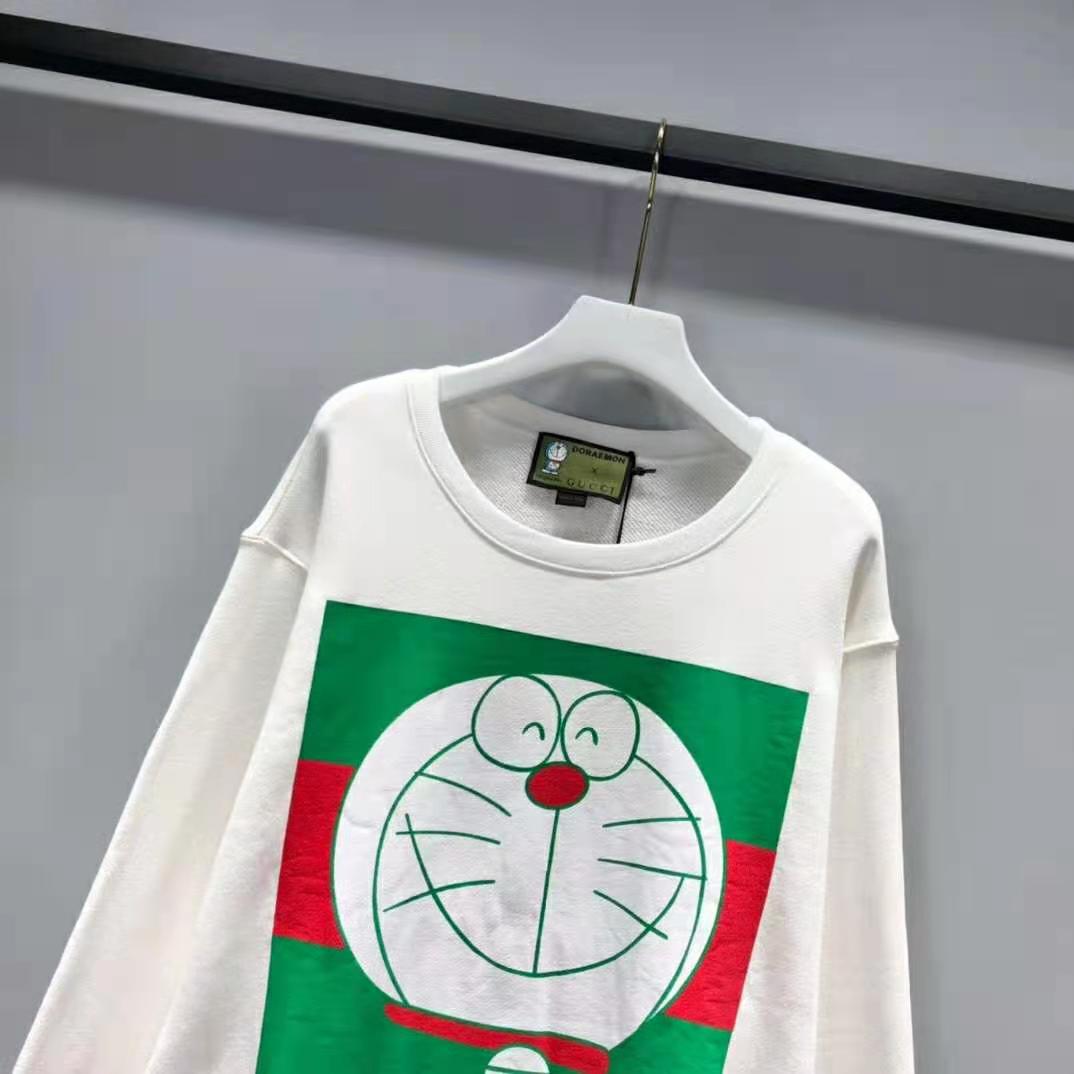 G*u*i women doraemon x G*u*i cotton sweatshirt cotton jersey crewneck oversized fit