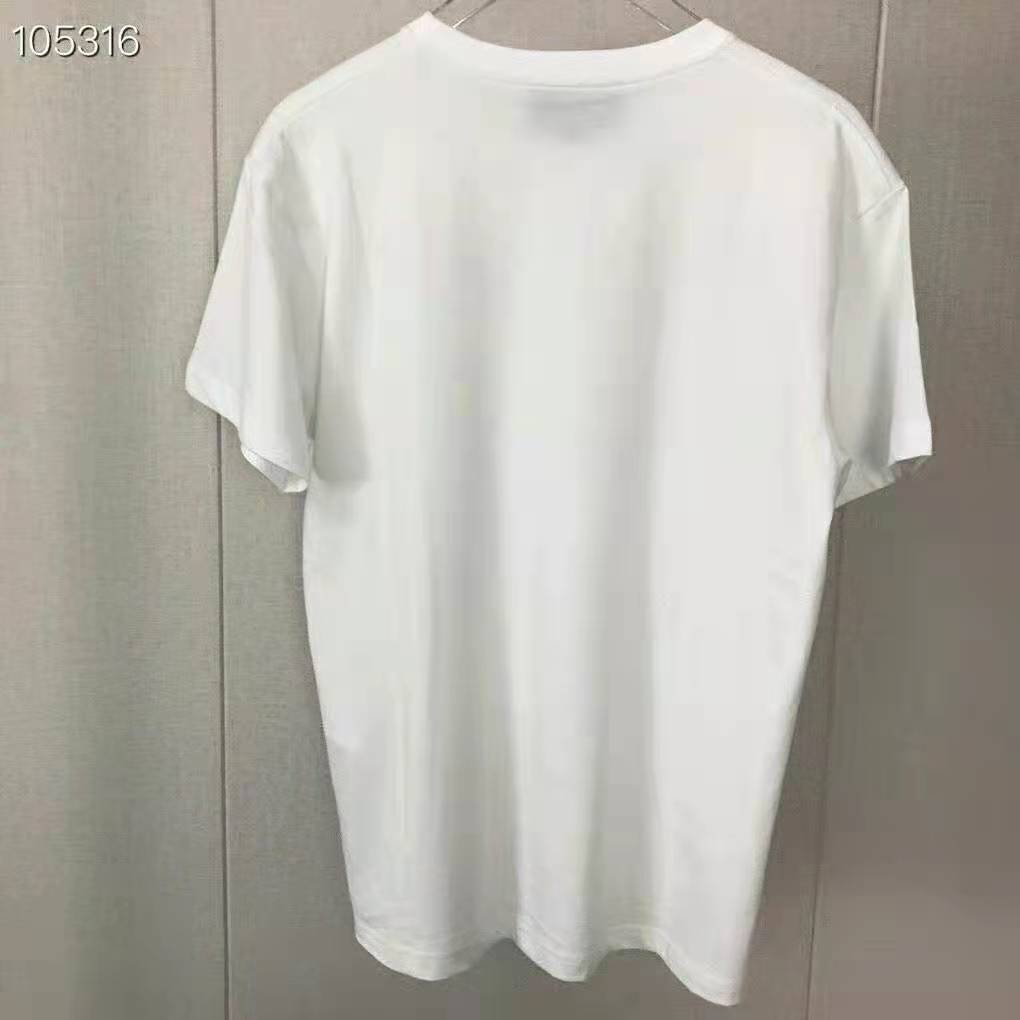 G*u*i women doraemon x G*u*i oversize t-shirt ivory cotton jersey crewneck-blue