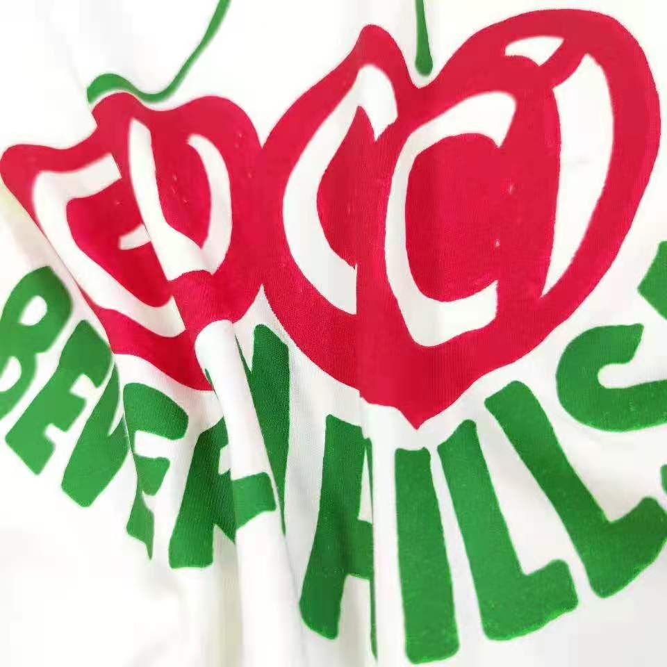 G*u*i men G*u*i beverly hills cherry print t-shirt cotton jersey crewneck short sleeves