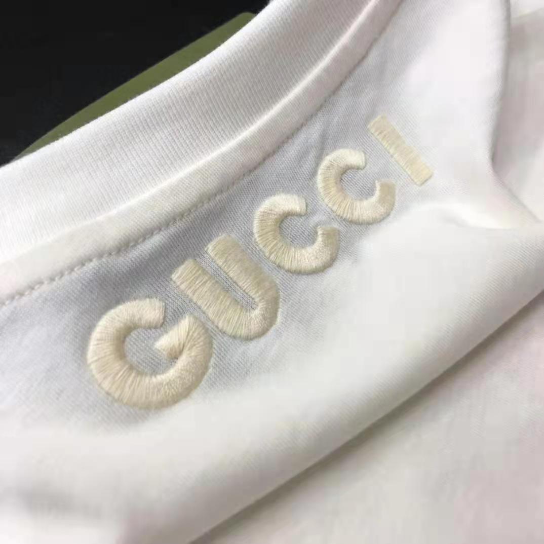 G*u*i men ken scott print cotton t-shirt crewneck oversize fit