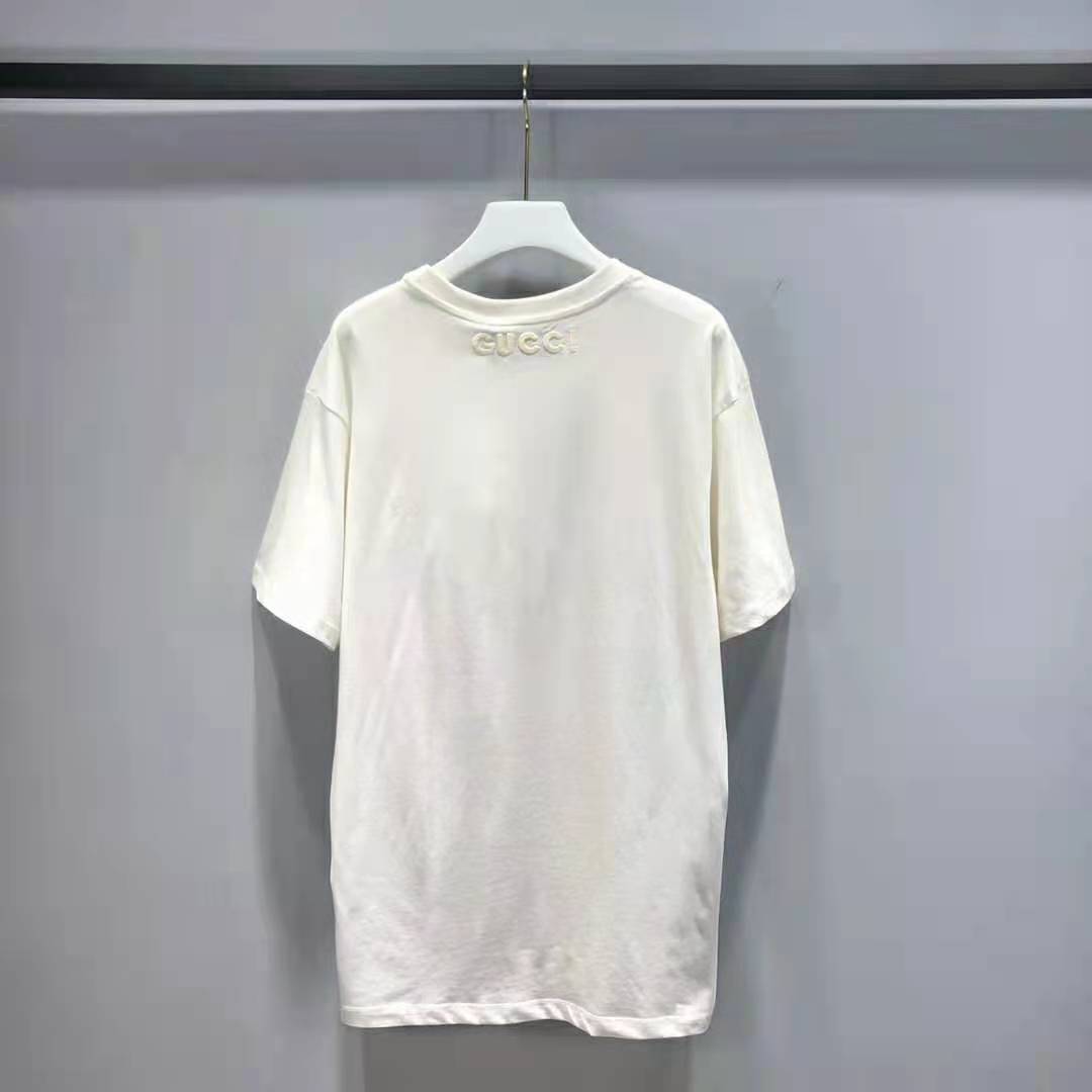 G*u*i men ken scott print cotton t-shirt crewneck oversize fit