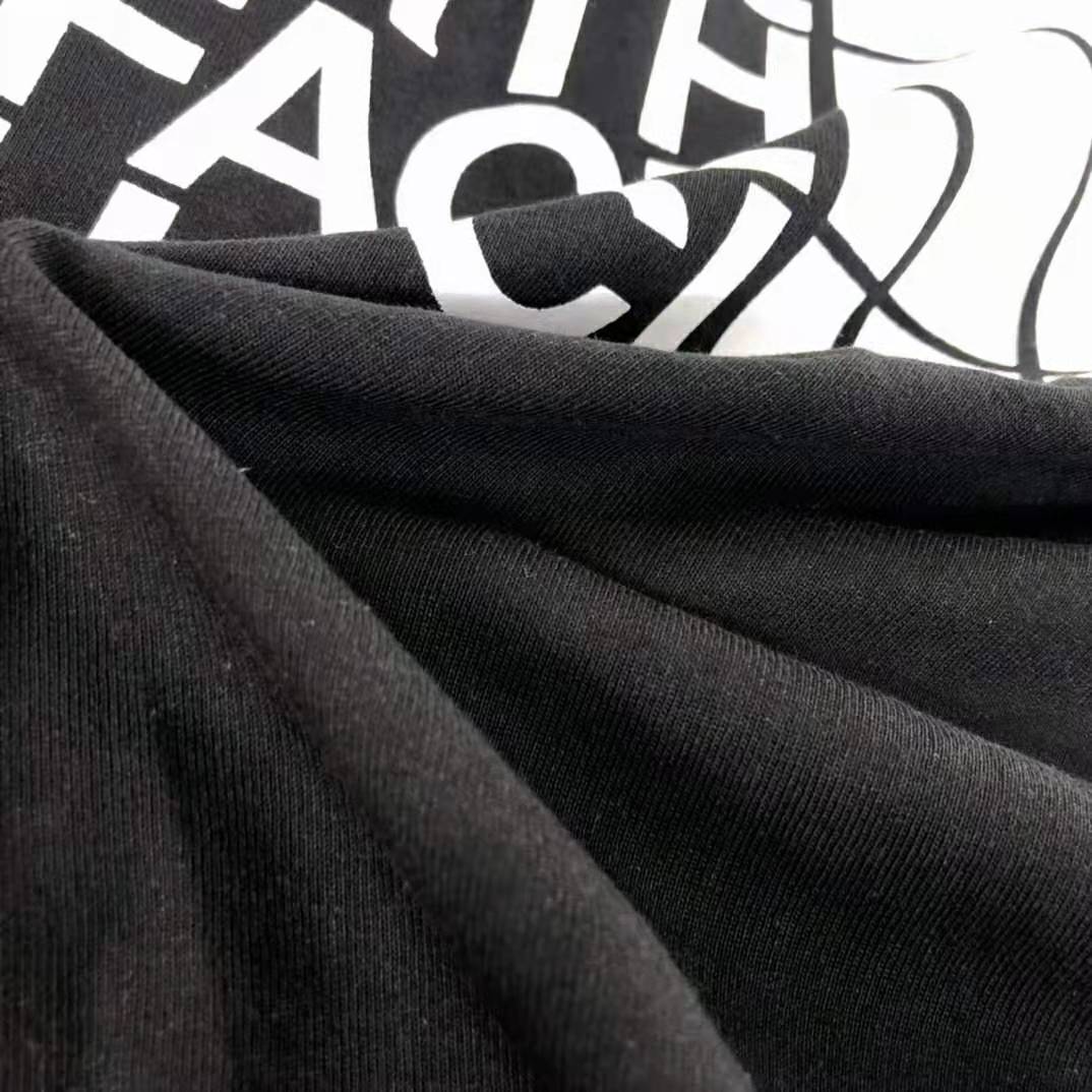 G*u*i women the north face x G*u*i cotton t-shirt black jersey crewneck oversize fit