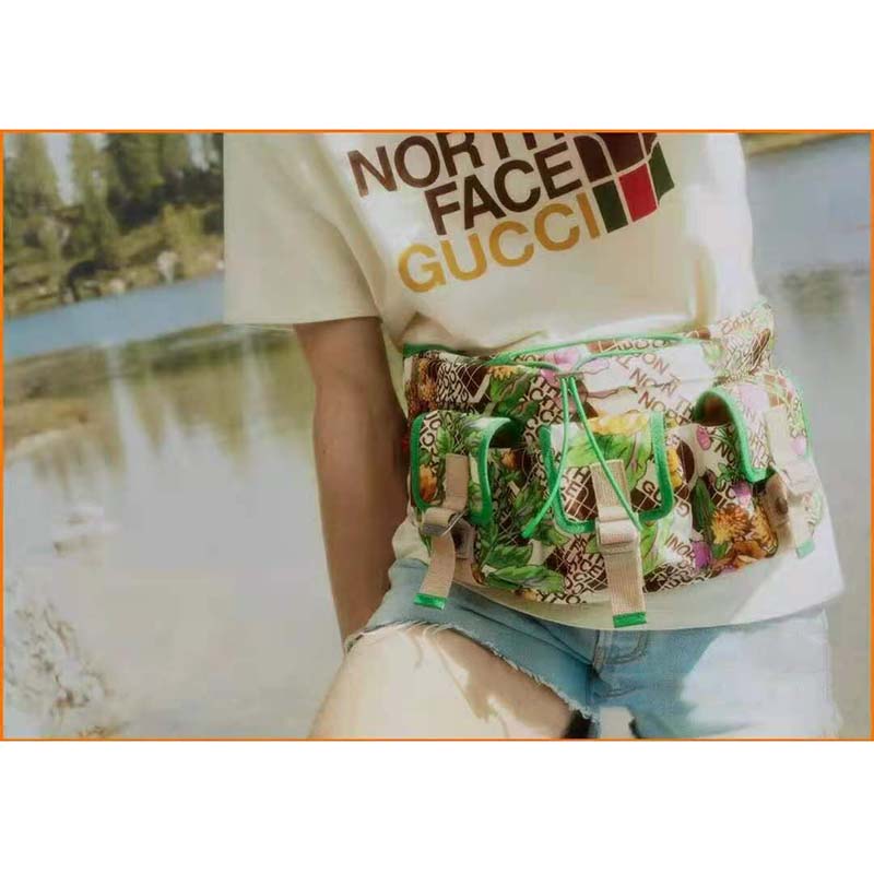 G*u*i women the north face x G*u*i cotton t-shirt crewneck jersey oversize fit