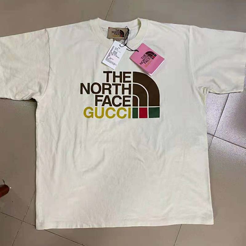 G*u*i women the north face x G*u*i cotton t-shirt crewneck jersey oversize fit
