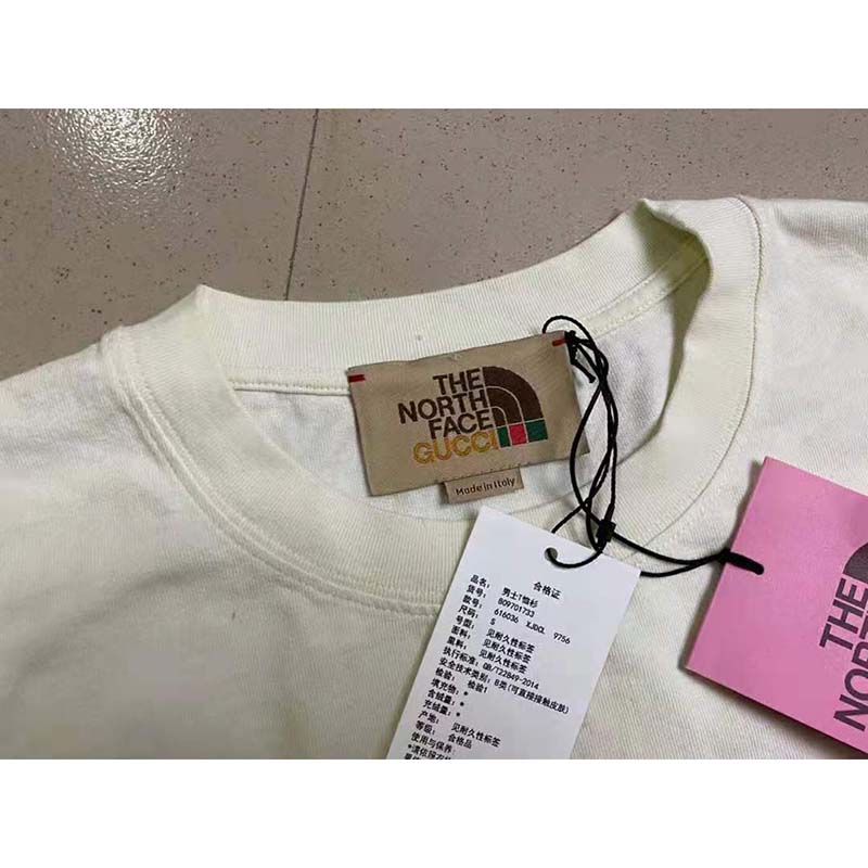 G*u*i women the north face x G*u*i cotton t-shirt crewneck jersey oversize fit