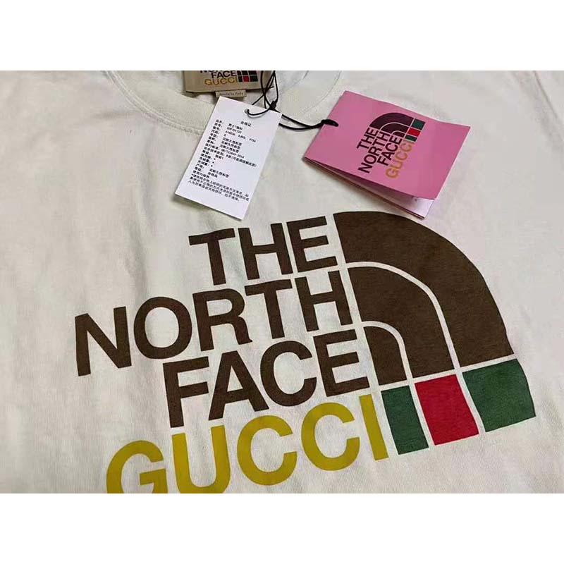 G*u*i women the north face x G*u*i cotton t-shirt crewneck jersey oversize fit