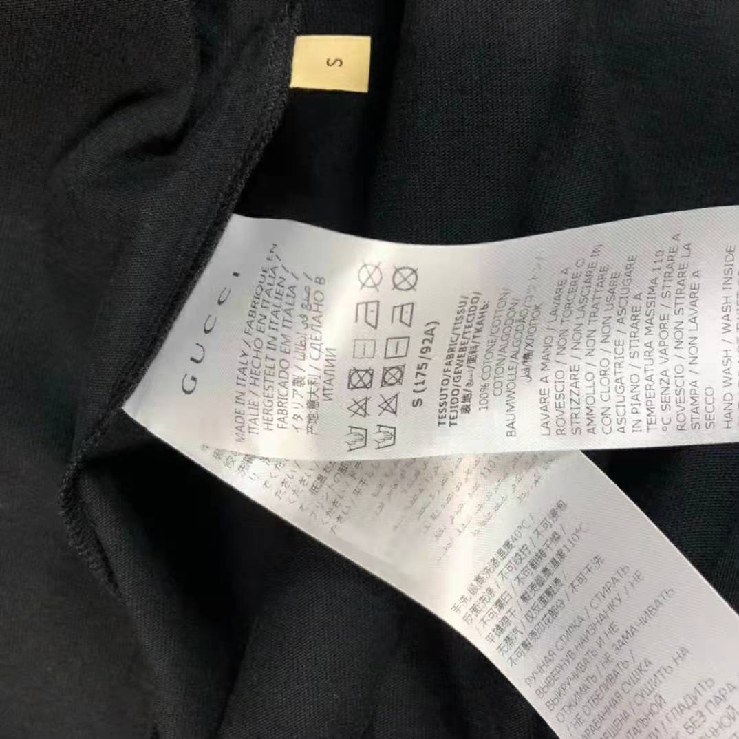 G*u*i men the north face x G*u*i oversize t-shirt black cotton jersey crewneck