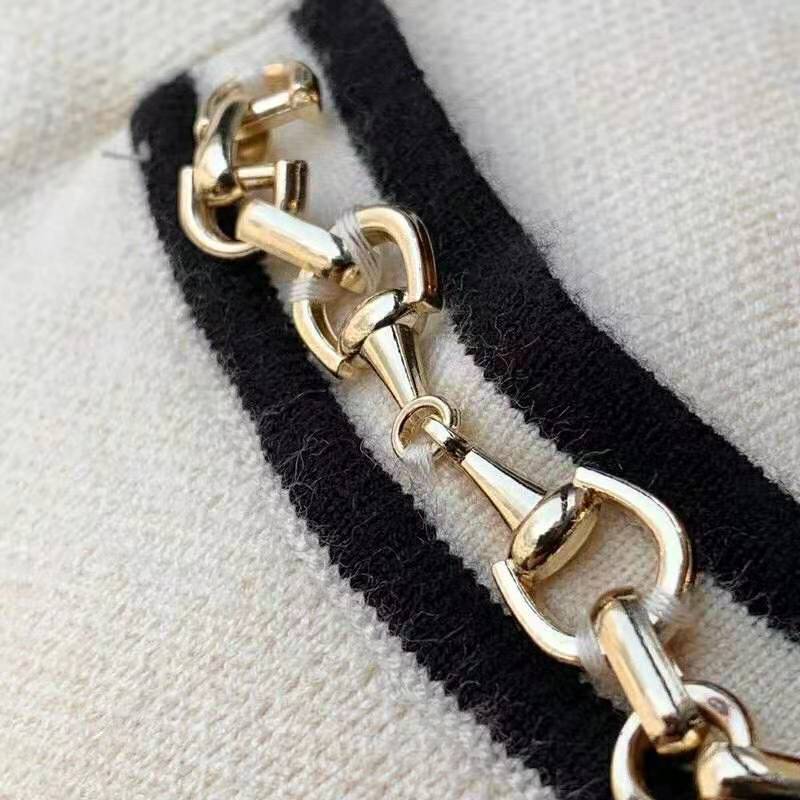 G*u*i women wool dress with contrast black trim front pocket