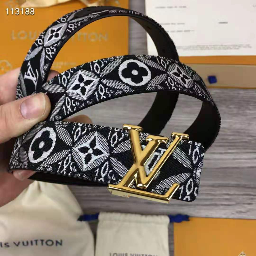 Louis Vuitton Unisex Since 1854 LV Iconic 30mm Belt Monogram Flowers 3 cm Width
