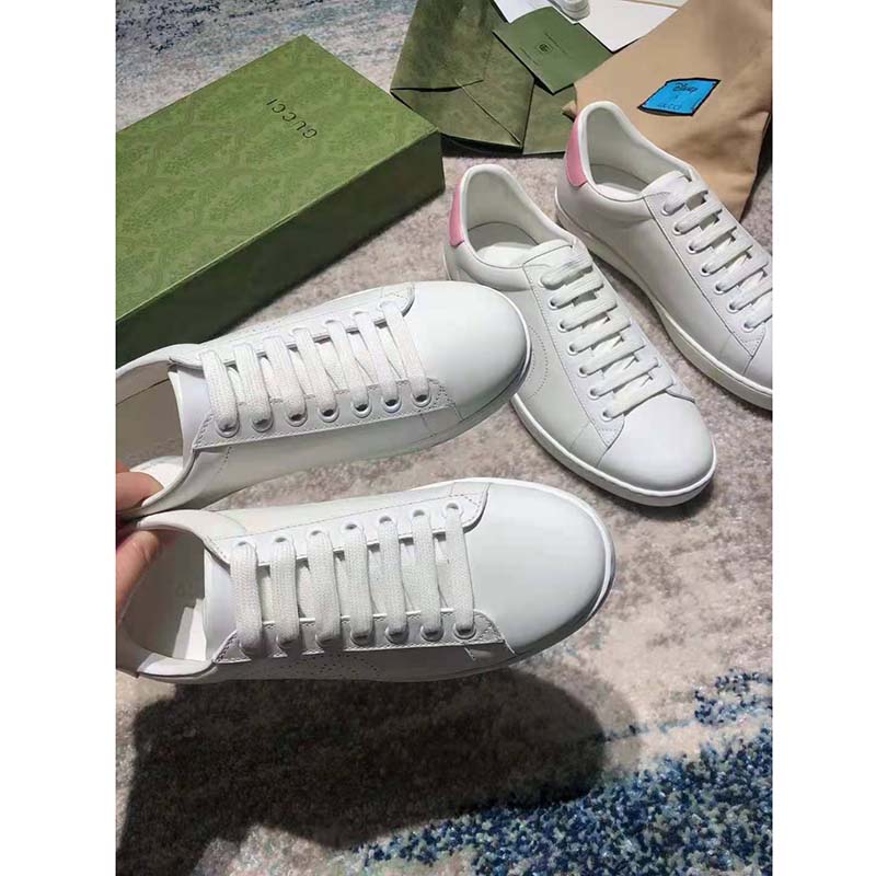 G*u*i gg women’s ace sneaker with interlocking g white scrap less leather