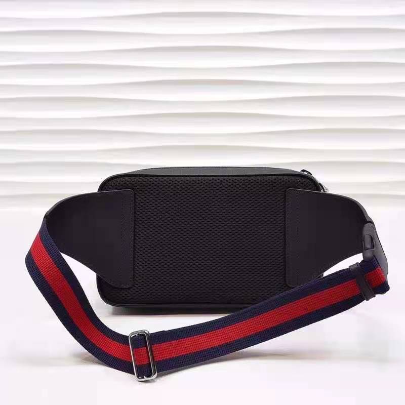 G*u*i unisex gg black belt bag black/grey soft gg supreme