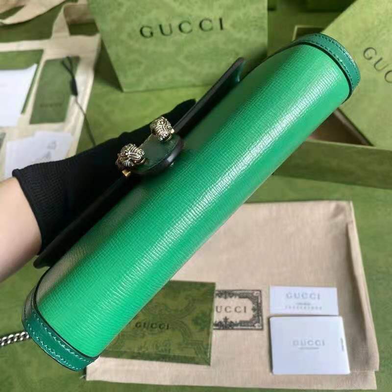 G*u*i gg women dionysus small shoulder bag bright green leather