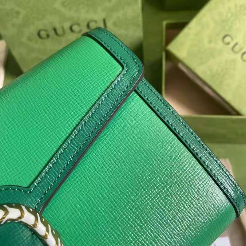 G*u*i gg women dionysus small shoulder bag bright green leather