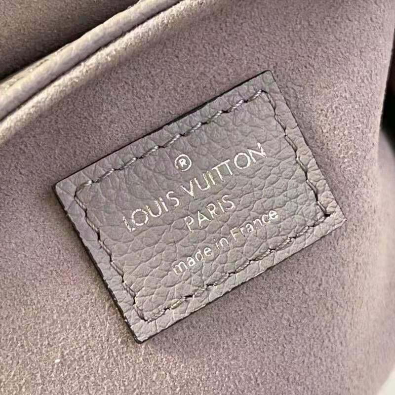 Louis Vuitton Women Tiny Backpack Mist Gray Monogram Coated Canvas Cowhide-Leather