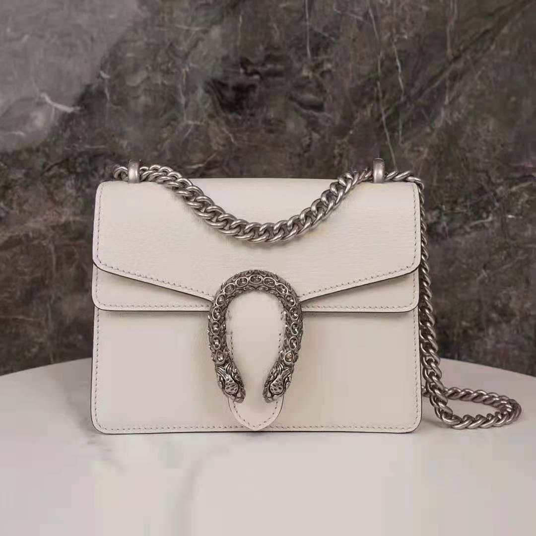 G*u*i gg women dionysus leather mini bag beige metal-free tanned leather
