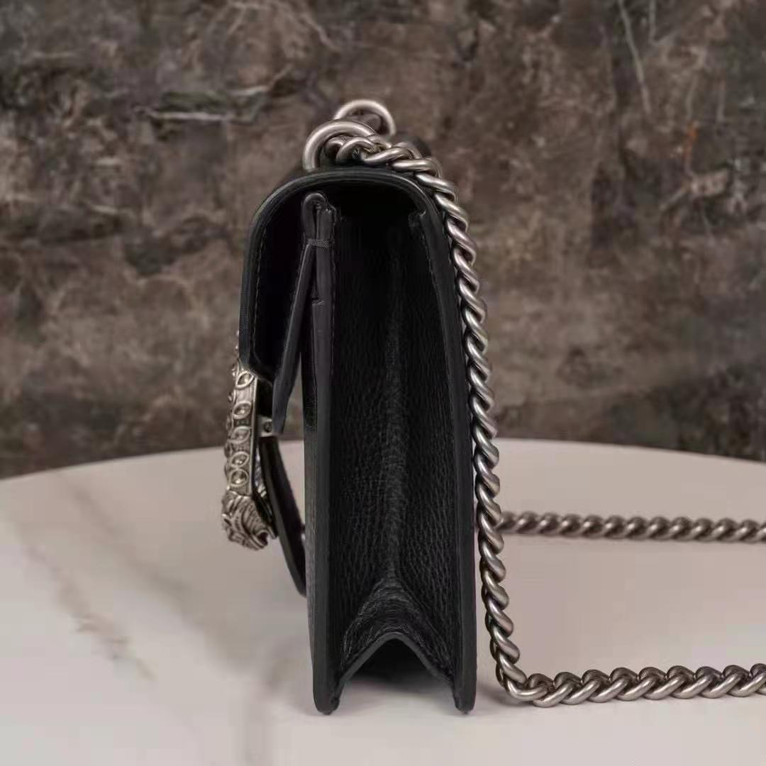 G*u*i gg women dionysus leather mini bag black metal-free tanned leather
