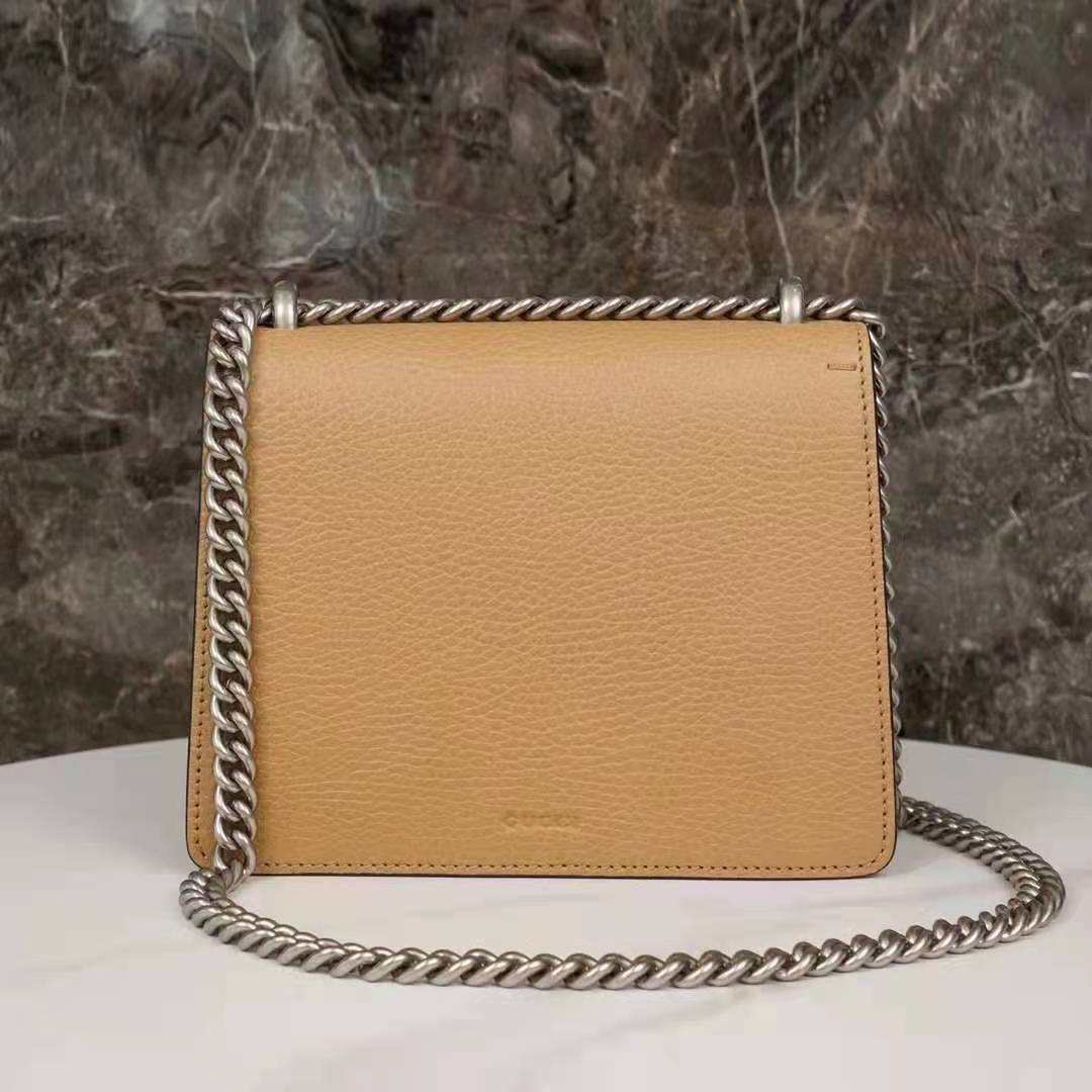 G*u*i gg women dionysus mini bag brown leather black crystals