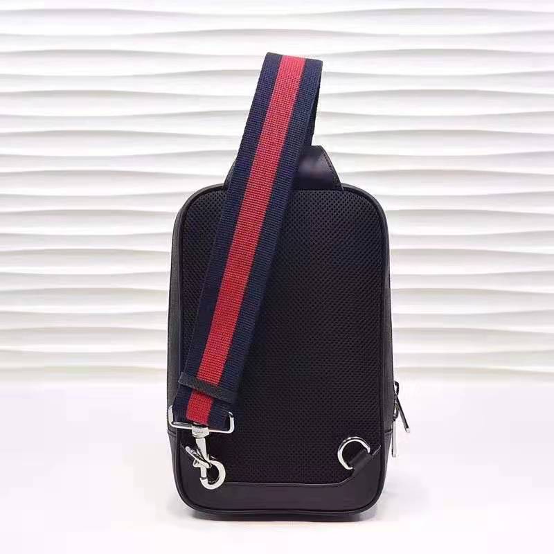 G*u*i gg unisex gg black belt bag black grey soft gg supreme