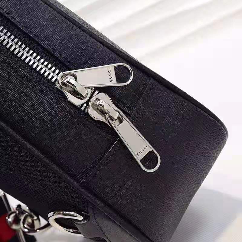 G*u*i gg unisex gg black belt bag black grey soft gg supreme