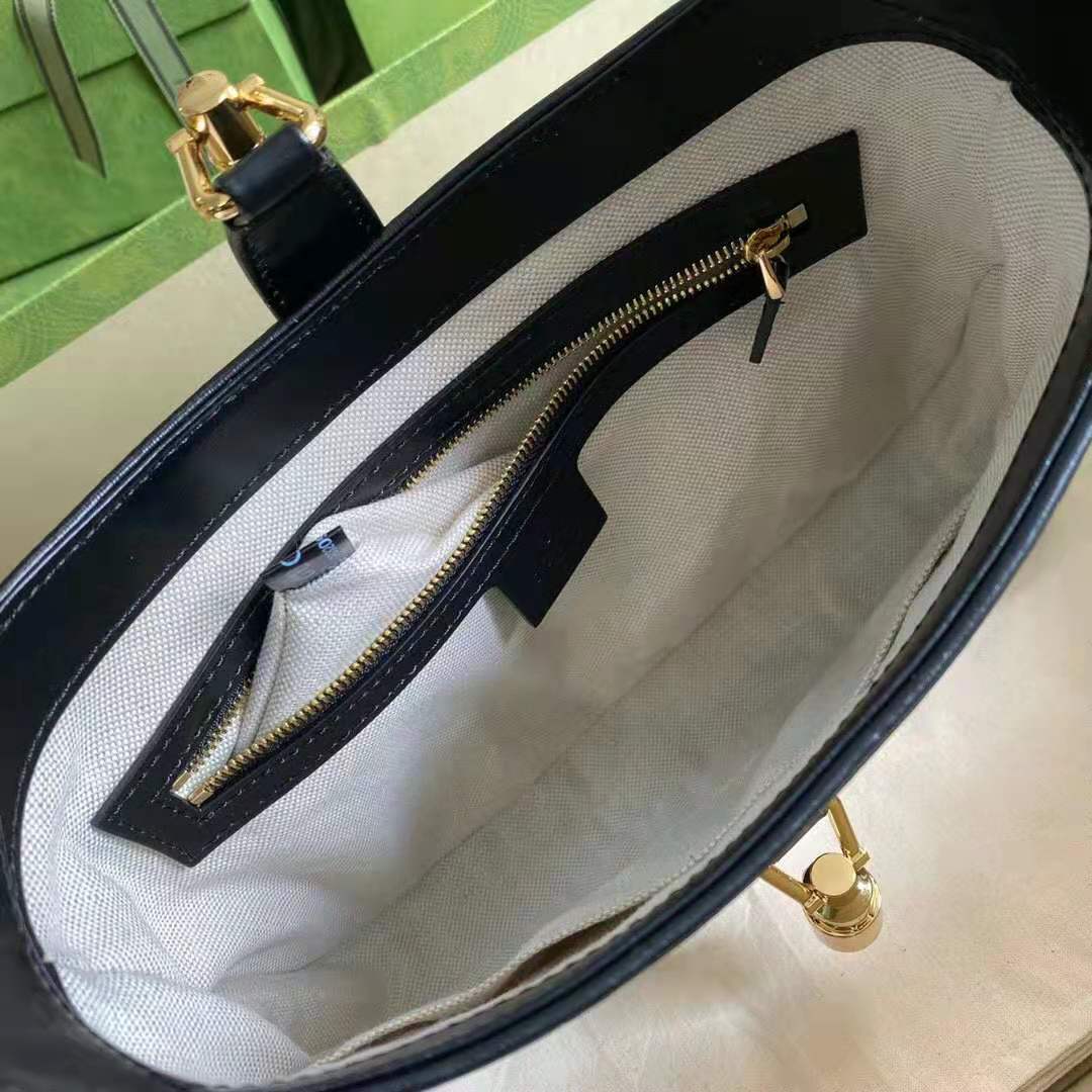 G*u*i gg women jackie 1961 small shoulder bag white with black leather