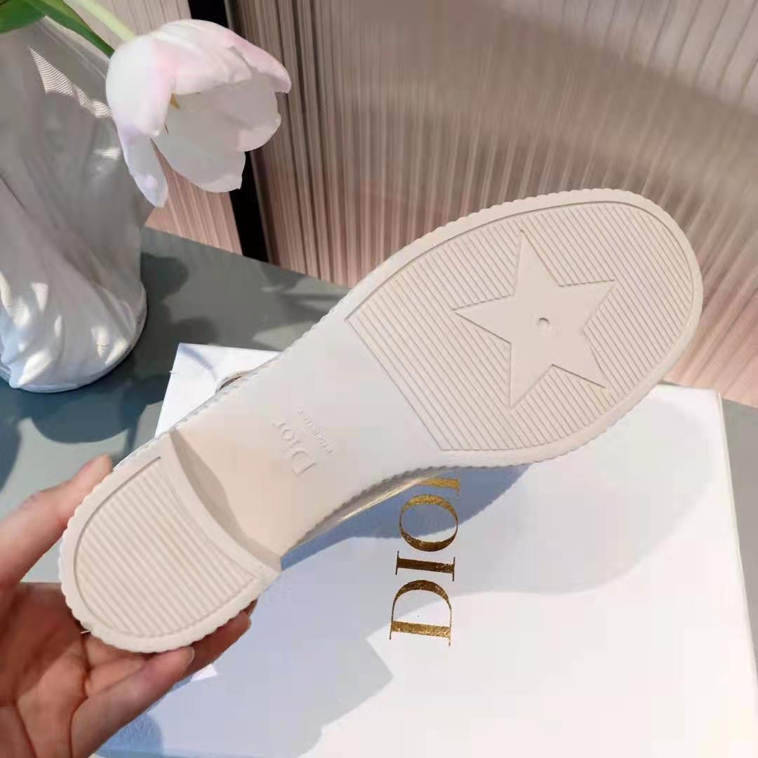 Dior Women Shoes D-Doll Pump White Shiny Calfskin CD Signature