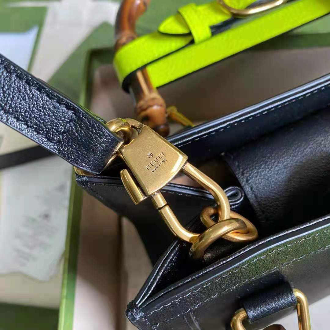 G*u*i gg women G*u*i diana mini tote bag double g black leather