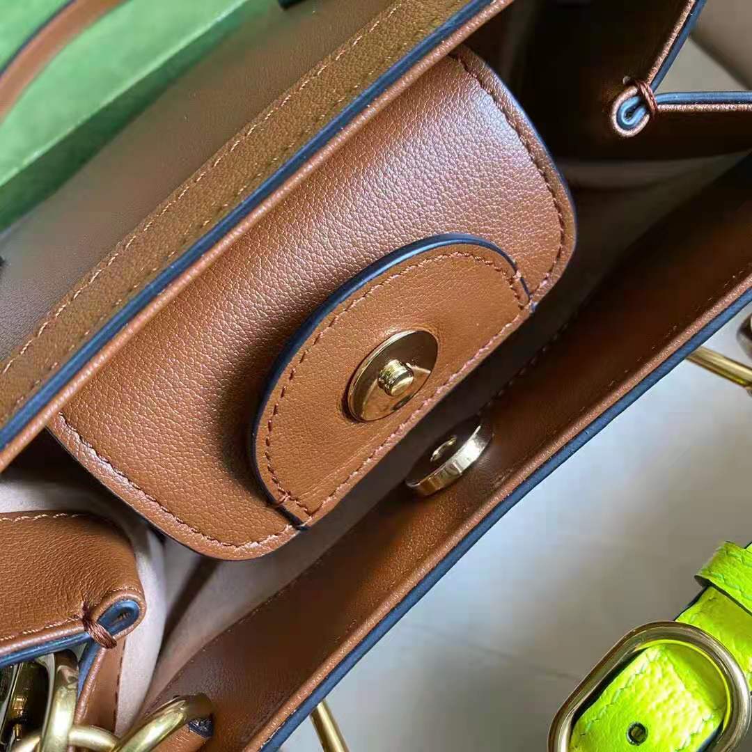 G*u*i gg women G*u*i diana mini tote bag double g brown leather