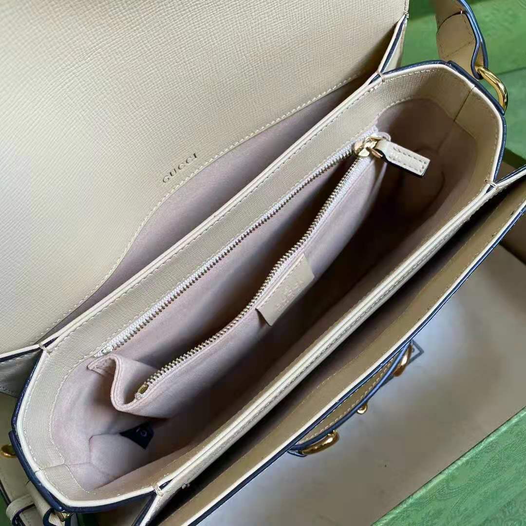 G*u*i gg women G*u*i horsebit 1955 shoulder bag beige leather
