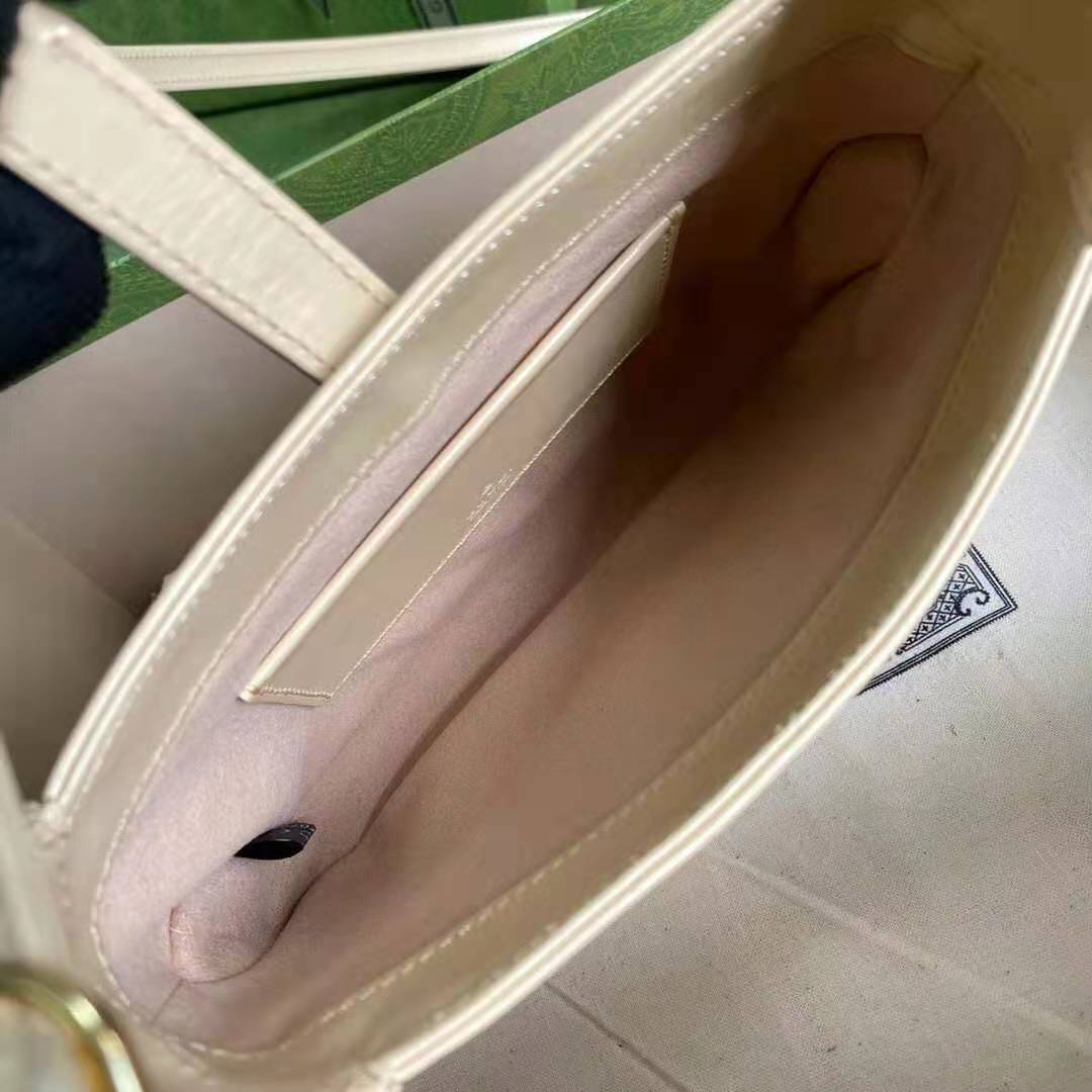G*u*i gg women jackie 1961 mini shoulder bag white leather