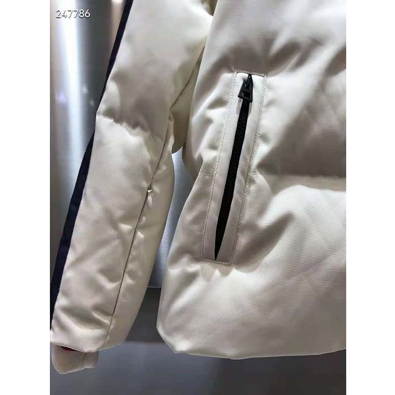 Dior Men Dioralps Hooded Down Jacket White Three-Tone Dior Star