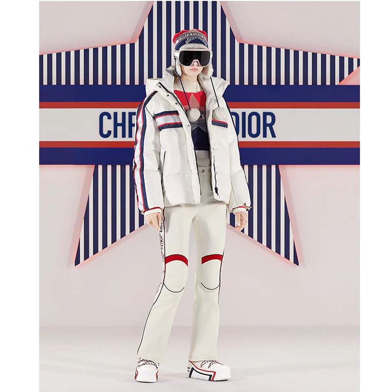 Dior Women Dioralps Stand Collar Sweater Star Wool and Cashmere