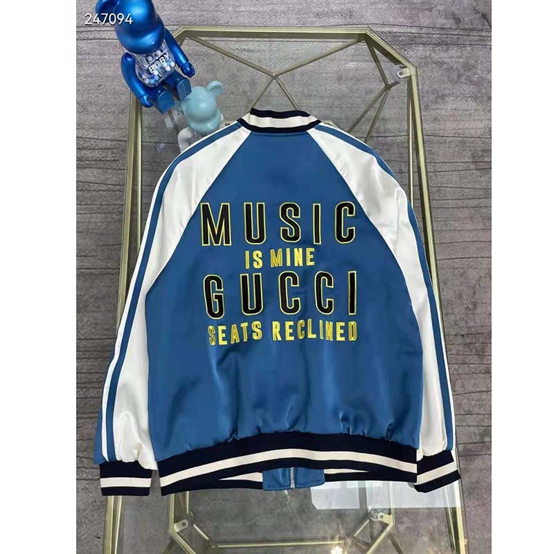 G*u*i gg men G*u*i 100 duchesse jacket blue white duchesse