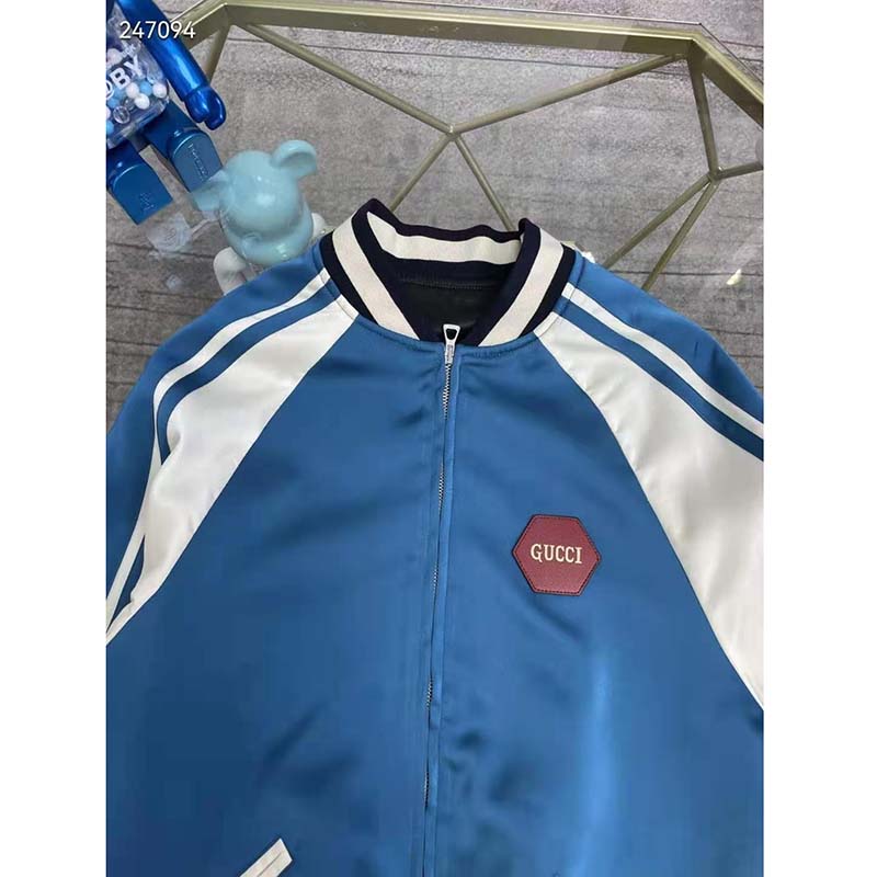 G*u*i gg men G*u*i 100 duchesse jacket blue white duchesse