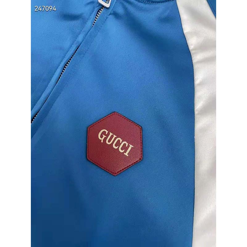 G*u*i gg men G*u*i 100 duchesse jacket blue white duchesse