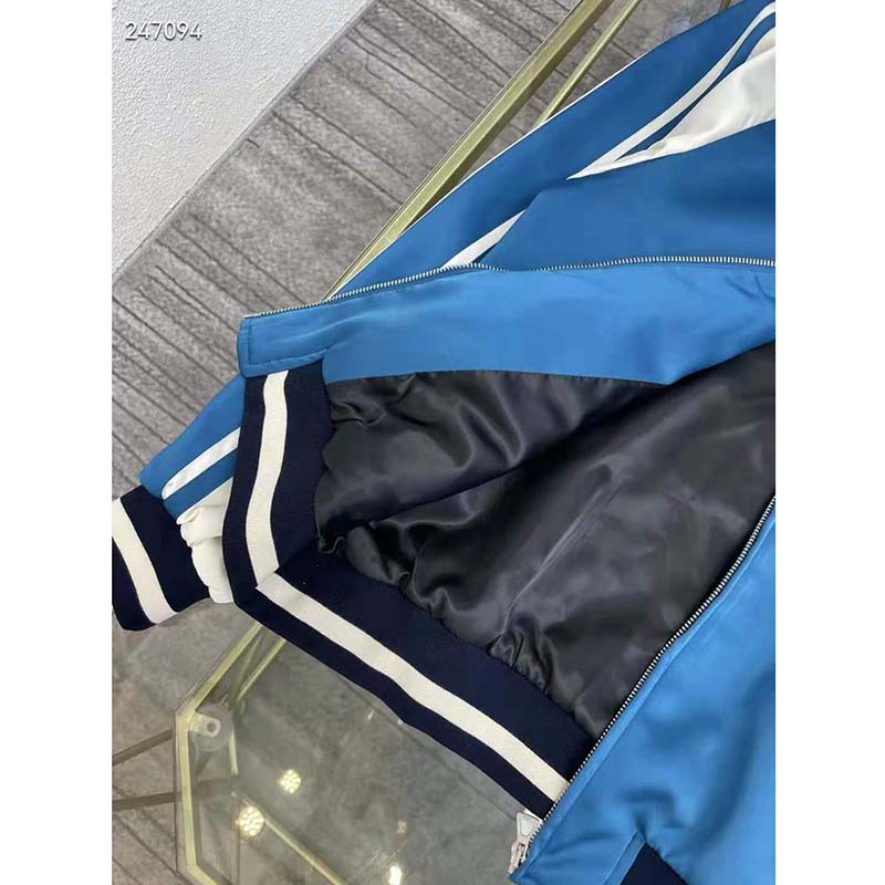G*u*i gg men G*u*i 100 duchesse jacket blue white duchesse